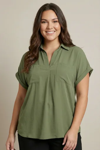 Khaki blúz