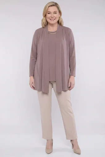 Kék mintás sifon tunika
