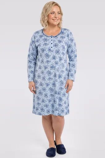 Lila hálóing rózsaszín tulipánokkal