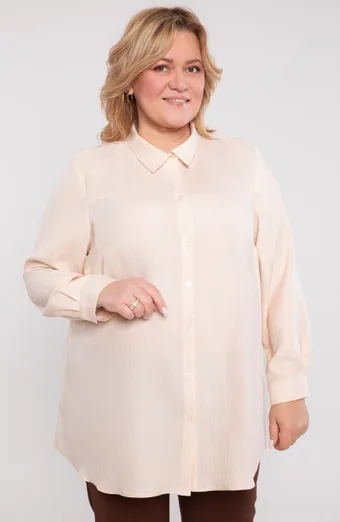 Sötétkék blúz fehér pöttyökkel