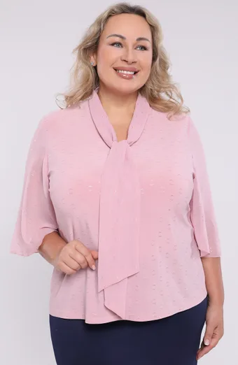 Rózsaszín megkötős blúz
